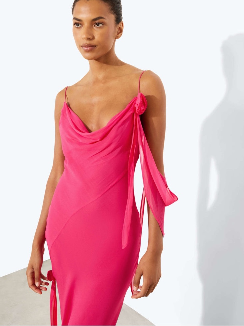 Rat & Boa Siren Pink Rose Dress